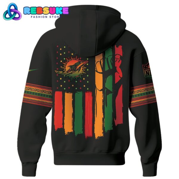 Miami Dolphins NFL Black History Month Hoodie Set - Image 3