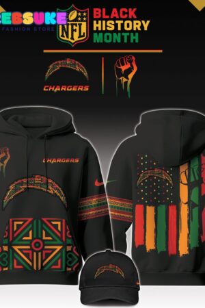 Los Angeles Chargers NFL Black History Month Hoodie Set