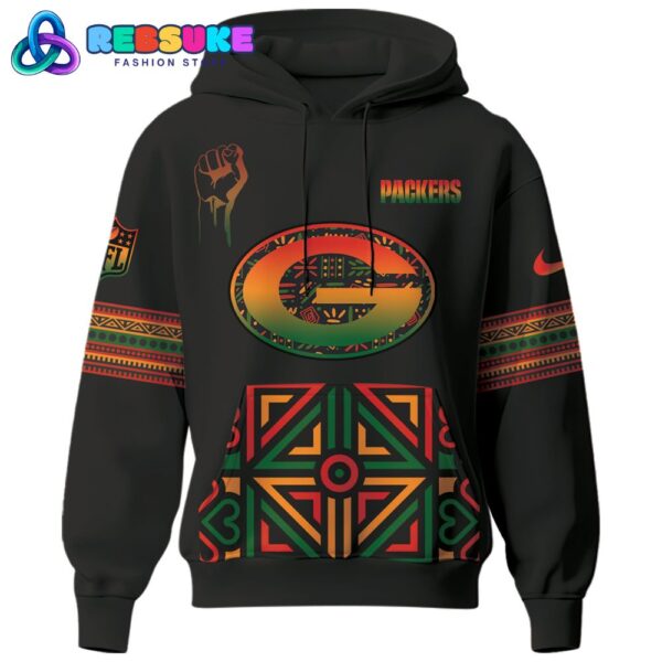 Green Bay Packers NFL Black History Month Hoodie Set - Image 2
