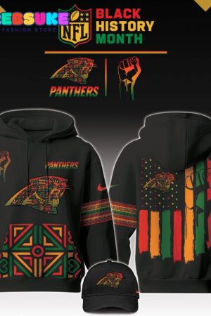 Carolina Panthers NFL Black History Month Hoodie Set