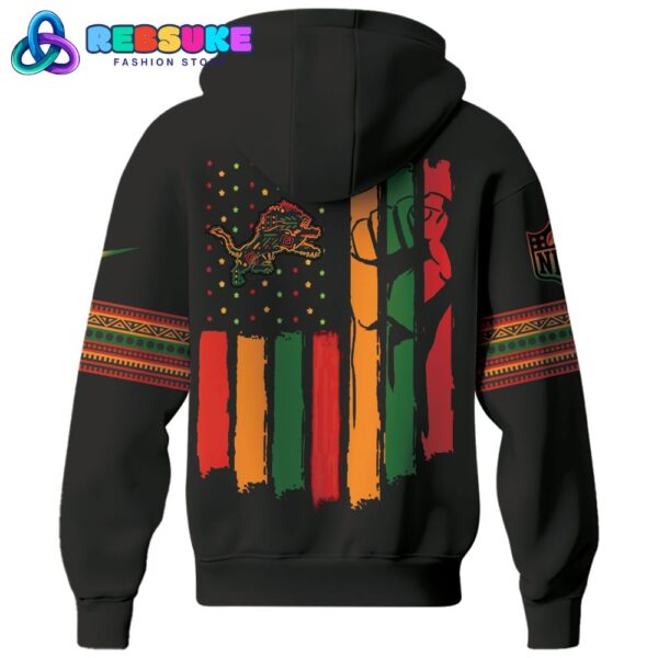 Detroit Lions NFL Black History Month Hoodie Set - Image 3