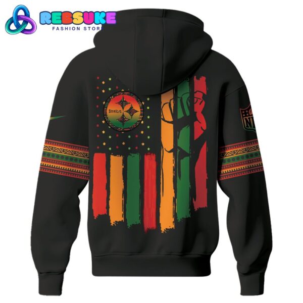 Pittsburgh Steelers NFL Black History Month Hoodie Set - Image 3