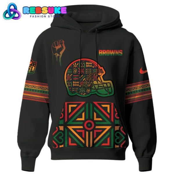 Cleveland Browns NFL Black History Month Hoodie Set - Image 2