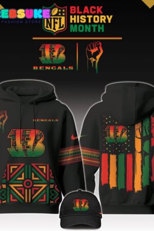 Cincinnati Bengals NFL Black History Month Hoodie Set