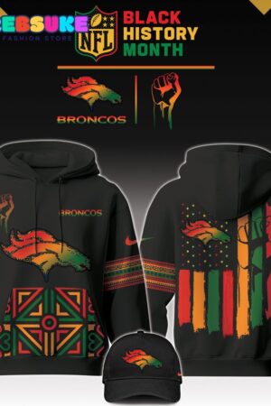 Denver Broncos NFL Black History Month Hoodie Set