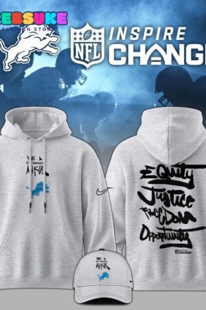 Detroit Lions NFL Inspire Change Hoodie, Cap