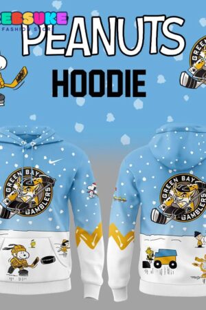 Green Bay Gamblers Peanuts and Snoopy Hoodie Set