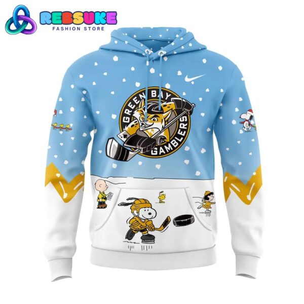 Green Bay Gamblers Peanuts and Snoopy Hoodie Set - Image 2