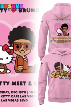 Bruno Mars x Hello Kitty Hoodie Set Gift For Fans