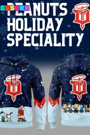 Dubuque Fighting Saints Peanuts and Snoopy Night Hoodie Set