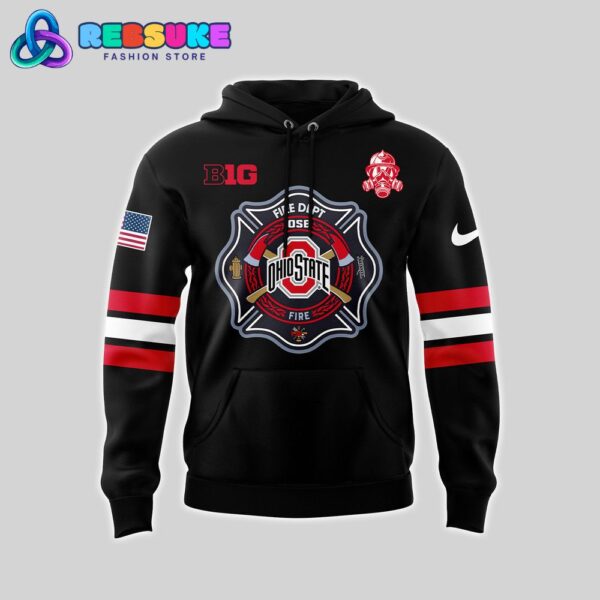 Ohio State Buckeyes x 2024 Firefighter Appreciation Night Hoodie Set - Image 2
