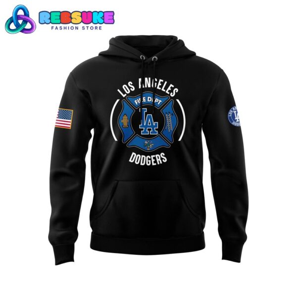 Los Angeles Dodgers x 2024 Firefighter Appreciation Night Hoodie Set - Image 2