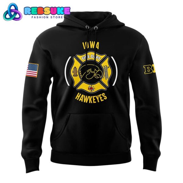 Iowa Hawkeyes Football x Firefighter Appreciation Night Hoodie Set - Image 2