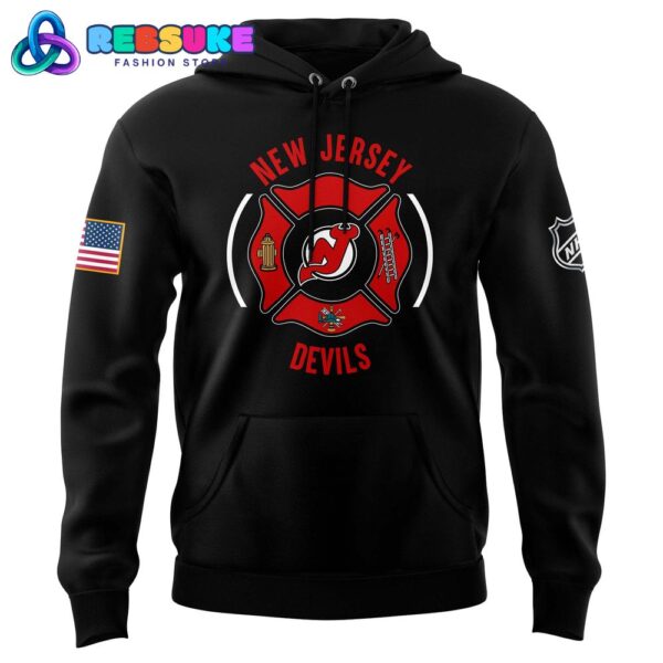 New Jersey Devils x Firefighter Appreciation Night Hoodie Set - Image 2