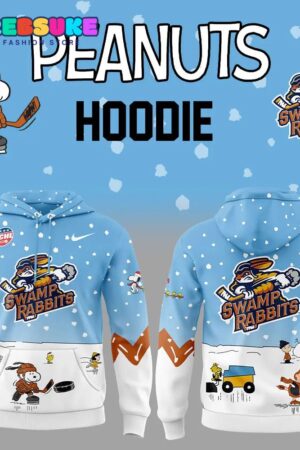 Greenville Swamp Rabbits Peanuts and Snoopy Night Hoodie Set