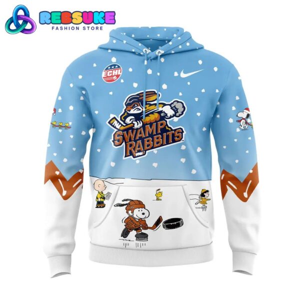 Greenville Swamp Rabbits Peanuts and Snoopy Night Hoodie Set - Image 2