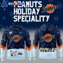 Fort Wayne Komets Peanuts and Snoopy Night Hoodie Set