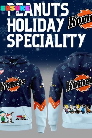 Fort Wayne Komets Peanuts and Snoopy Night Hoodie Set