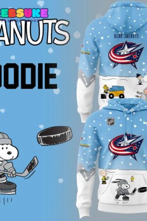 Columbus Blue Jackets Peanuts and Snoopy Hoodie Set