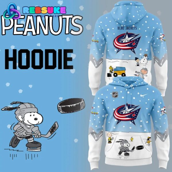 Columbus Blue Jackets Peanuts and Snoopy Hoodie Set
