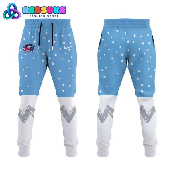 Columbus Blue Jackets Peanuts and Snoopy Hoodie Set - Image 4