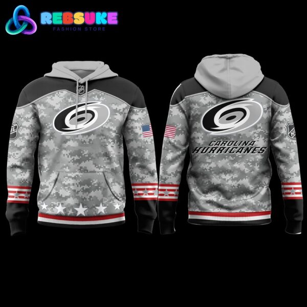 Carolina Hurricanes 2024 Military Appreciation Hoodie Set - Image 2