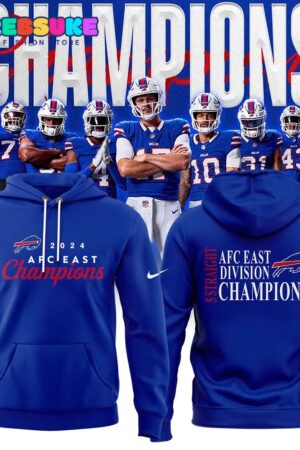 Fanatics Buffalo Bills 5 Straight AFC East Division Champions Hoodie, Cap