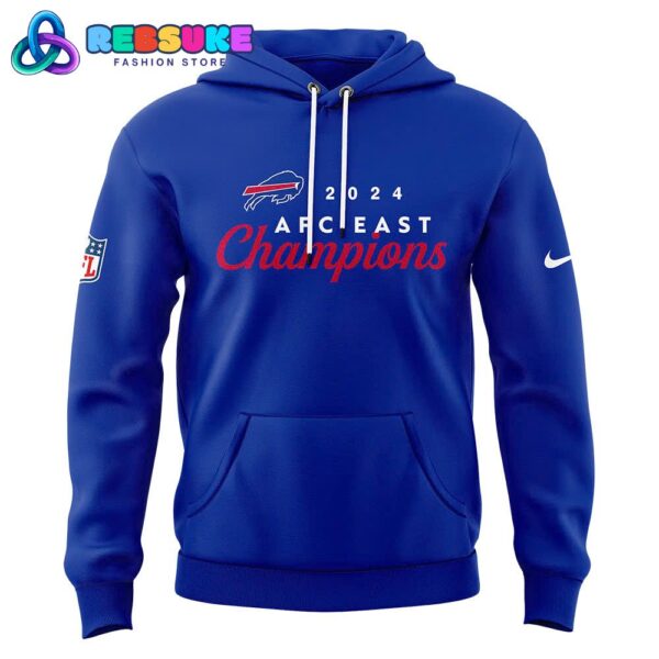 Fanatics Buffalo Bills 5 Straight AFC East Division Champions Hoodie, Cap - Image 2