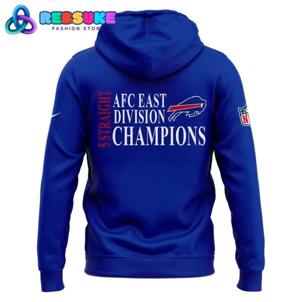 Fanatics Buffalo Bills 5 Straight AFC East Division Champions Hoodie, Cap - Image 3