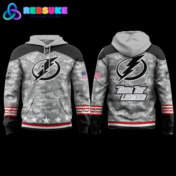Tampa Bay Lightning 2024 Military Appreciation Hoodie Set - Image 2