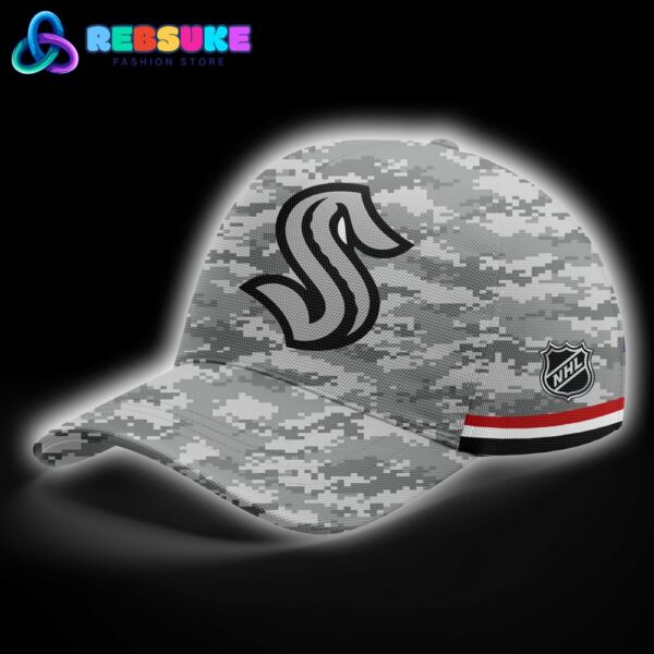 Seattle Kraken 2024 Military Appreciation Hoodie Set - Image 4