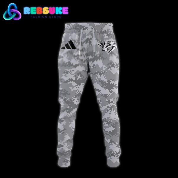 Nashville Predators 2024 Military Appreciation Hoodie Set - Image 3