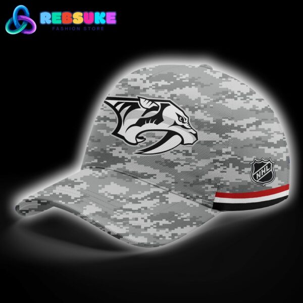Nashville Predators 2024 Military Appreciation Hoodie Set - Image 4