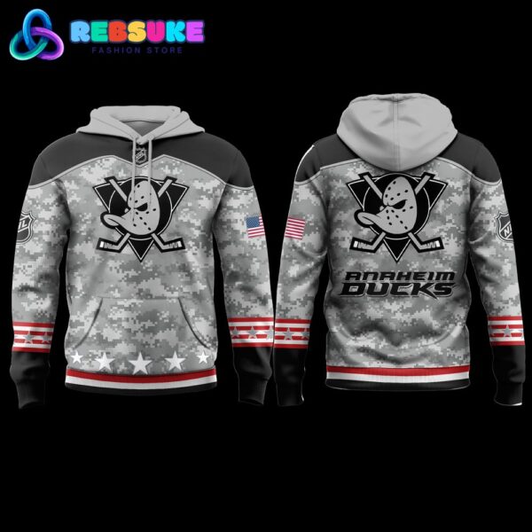 Anaheim Ducks 2024 Military Appreciation Hoodie Set - Image 2