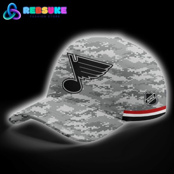 St Louis Blues 2024 Military Appreciation Hoodie Set - Image 4