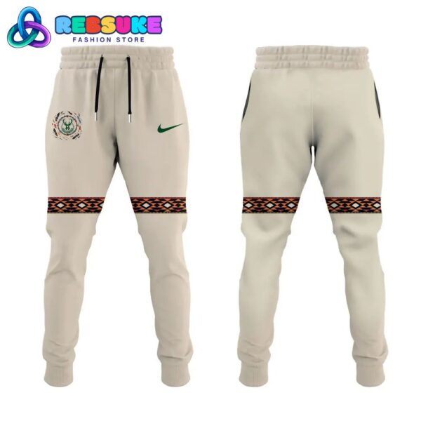 Milwaukee Bucks Native American Heritage Month Hoodie Set - Image 4