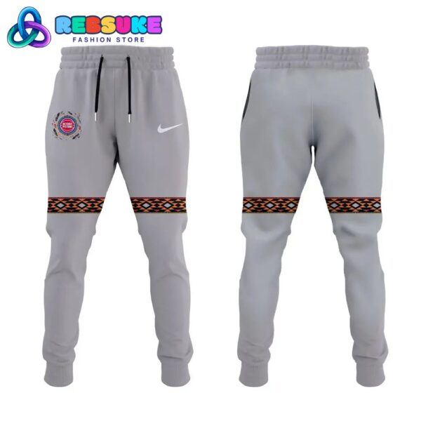 Detroit Pistons Native American Heritage Month Hoodie Set - Image 4