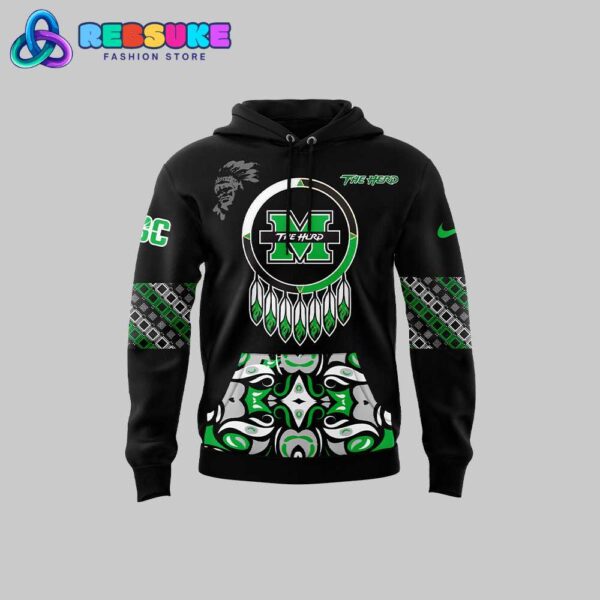 Marshall Thundering Herd Native Heritage Hoodie, Cap Celebrate November - Image 2