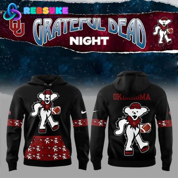 Oklahoma Football Grateful Dead Night Hoodie, Pants, Cap