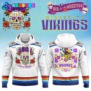 Dia De Los Muertos Minnesota Vikings 2024 Combo Pullover Hoodie
