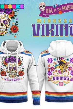 Dia De Los Muertos Minnesota Vikings 2024 Combo Pullover Hoodie