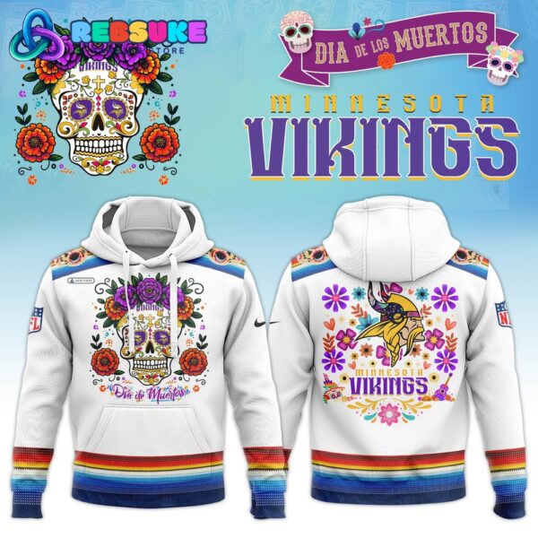 Dia De Los Muertos Minnesota Vikings 2024 Combo Pullover Hoodie