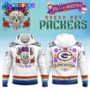 Dia De Los Muertos Green Bay Packers 2024 Combo Pullover Hoodie