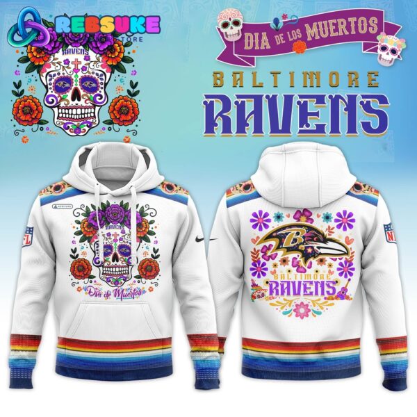 Dia De Los Muertos Baltimore Ravens 2024 Combo Pullover Hoodie