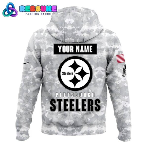 Pittsburgh Steelers Arctic Camo 2024 Combo Hoodie, Pants, Cap - Image 2