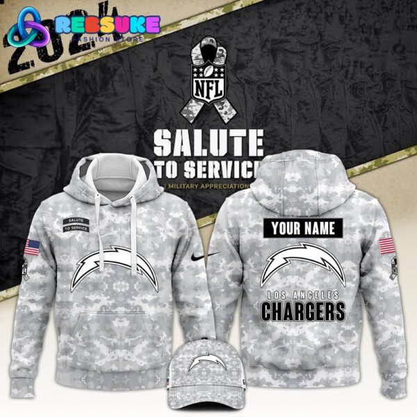 Los Angeles Chargers Arctic Camo 2024 Combo Hoodie, Pants, Cap