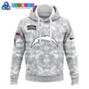 Los Angeles Chargers Arctic Camo 2024 Combo Hoodie, Pants, Cap