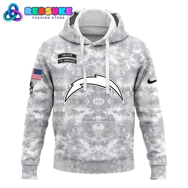 Los Angeles Chargers Arctic Camo 2024 Combo Hoodie, Pants, Cap - Image 2