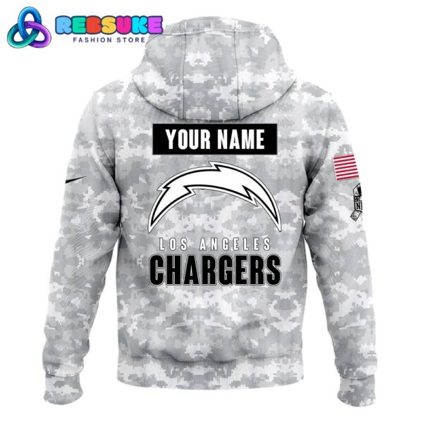 Los Angeles Chargers Arctic Camo 2024 Combo Hoodie, Pants, Cap - Image 5