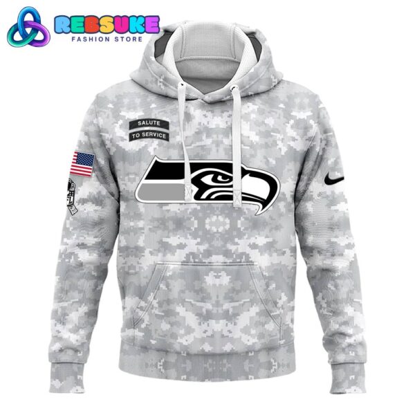 Seattle Seahawks Arctic Camo 2024 Combo Hoodie, Pants, Cap - Image 2